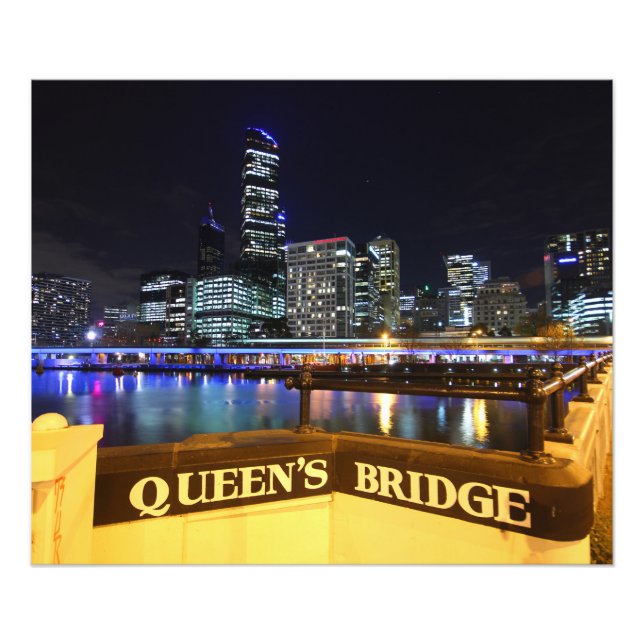 Impression Photo Melbourne CBD Queens Bridge (Devant)