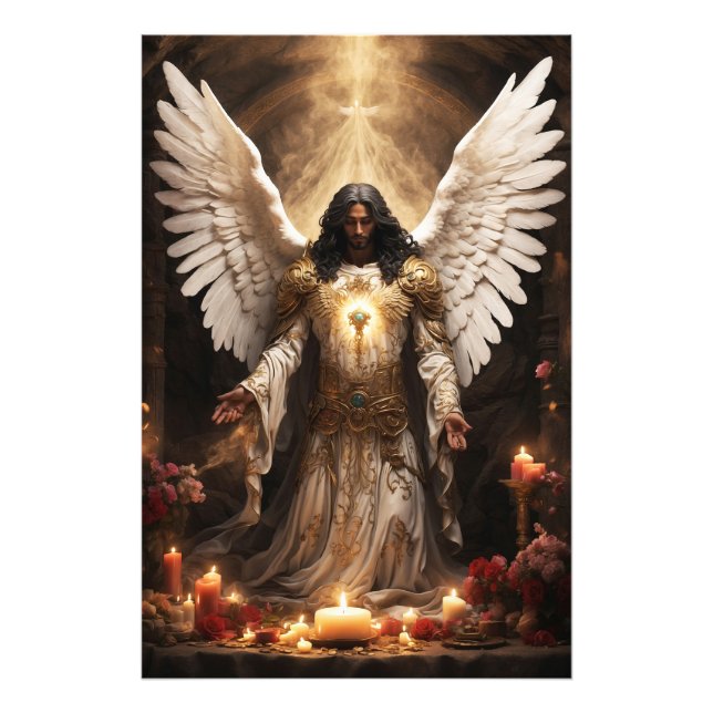 Impression Photo *~* Memorial Archange Azrael Funeral AP47 (Devant)
