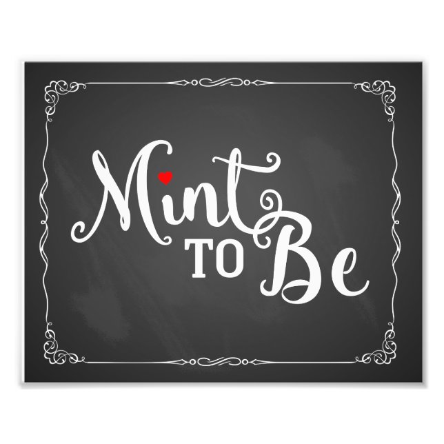 Impression Photo menthe à être, service de mariage, signe mariage,  (Devant)