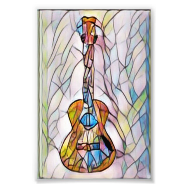 Impression Photo Merveilleuse guitare acoustique (Devant)