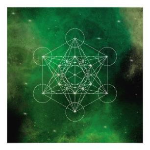 Impression Photo Métatron, chakra, zen, géométrie sacrée, ange