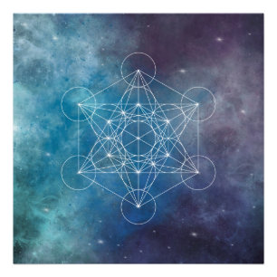 Impression Photo Métatron, chakra, zen, géométrie sacrée, ange
