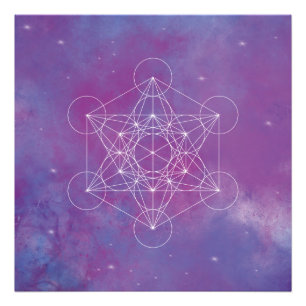 Impression Photo Métatron, chakra, zen, géométrie sacrée, ange,