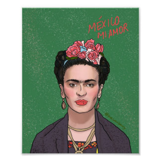 Impression Photo Mexico mi amor - Frida Kahlo
