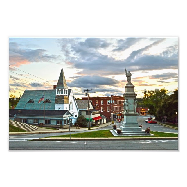 Impression Photo Middlebury, Vermont, à Sunset (Devant)