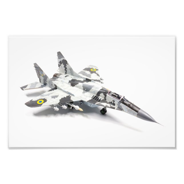 Impression Photo Mig-29 Armée de l'air ukrainienne (Devant)