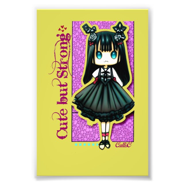 Impression Photo Mignonne mais forte - Lolly Gothic Girl par Callis (Devant)