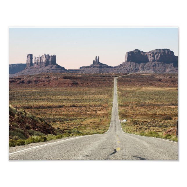 Impression Photo Mile Marker 13 Utah Highway Monument Valley (Devant)