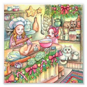 Impression Photo Mini chef en cuisine