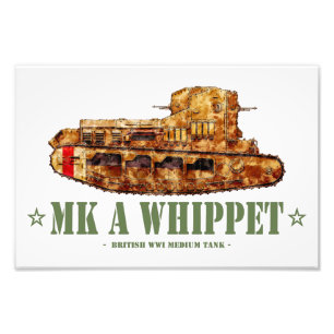 Impression Photo MK A Whippet World War One British Medium Tank WWI