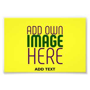 IMPRESSION PHOTO MODÈLE DE TEXTE D'IMAGE JAUNE CLAIR ÉDITABLE MODER