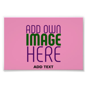 IMPRESSION PHOTO MODELE DE TEXTE D'IMAGE ROSE CHAUD MIGNON ÉDITABLE