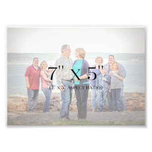 Impression Photo MODÈLE des photos de famille 7x5