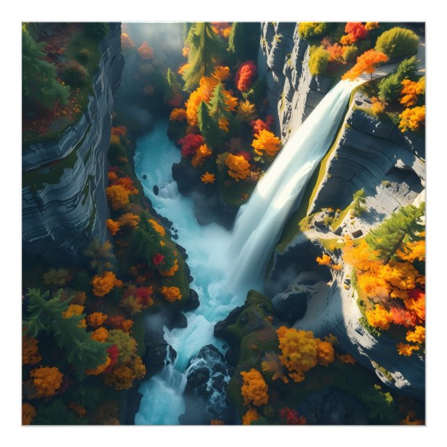 Impression Photo Modern Navy & Gold Abstract Mountain Peak – Luxury (Devant)