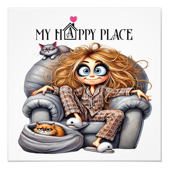 IMPRESSION PHOTO MON ENDROIT HEUREUX (Devant)