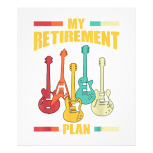 Impression Photo Mon plan de retraite Guitare électrique Chaîne mus