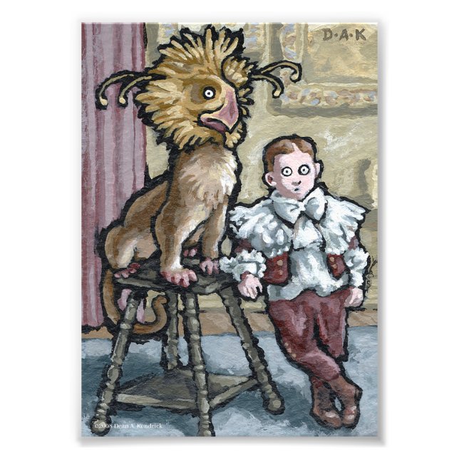 Impression Photo Mon Premier Animal #2 - Surreal Odd Goth Creator (Devant)