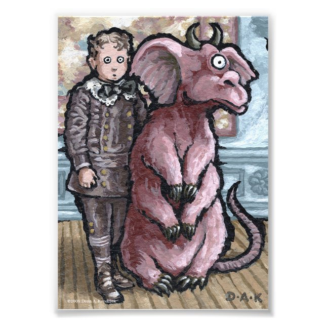 Impression Photo Mon Premier Animal #6 - Surreal Odd Goth Creator (Devant)