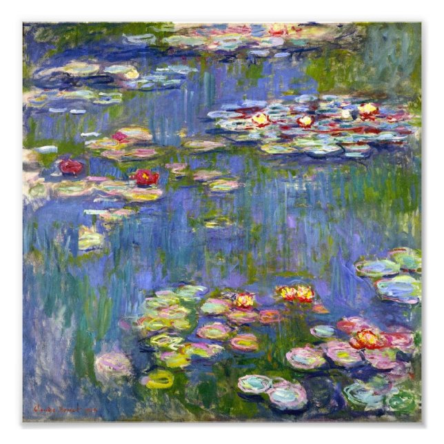 Impression Photo Monet Water Lilies 1916 Imprimer (Devant)