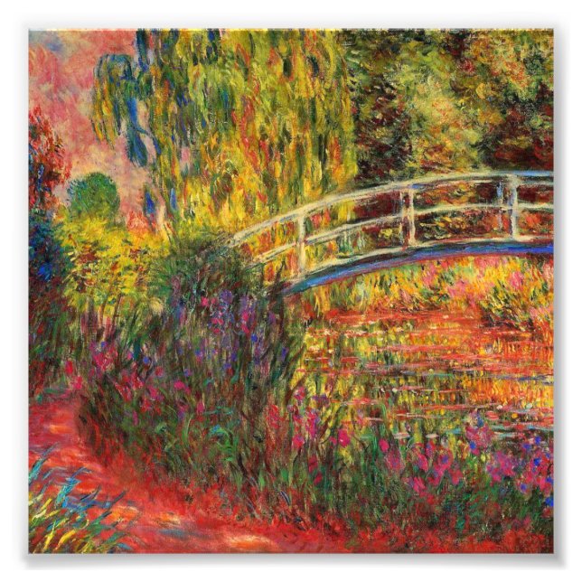 Impression Photo Monet Water Lily Pond et Water Irises (Devant)