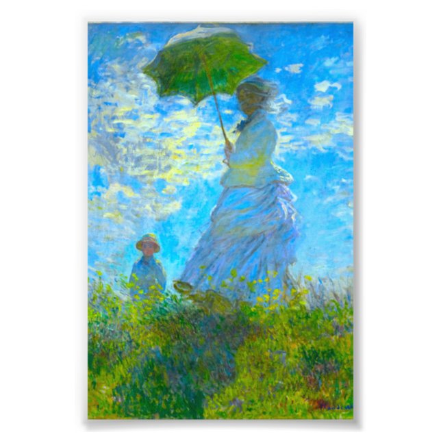 Impression Photo Monet Woman avec un parasol (Devant)