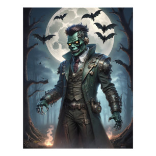 Impression Photo Monstre de Frankenstein Steampunk Halloween