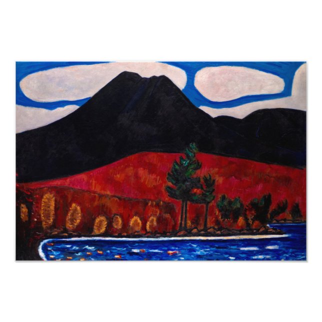 Impression Photo Mont Katahdin, automne 1939 par Marsden Hartley (Devant)