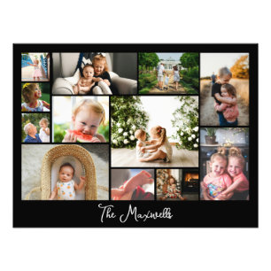 Impression Photo Montage de 12 photos unique minimaliste simple