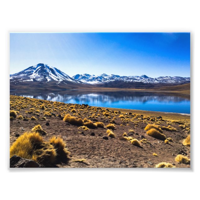 Impression Photo Montagne Bleue (Devant)