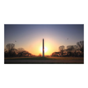 Impression Photo Monument de Washington au coucher du soleil