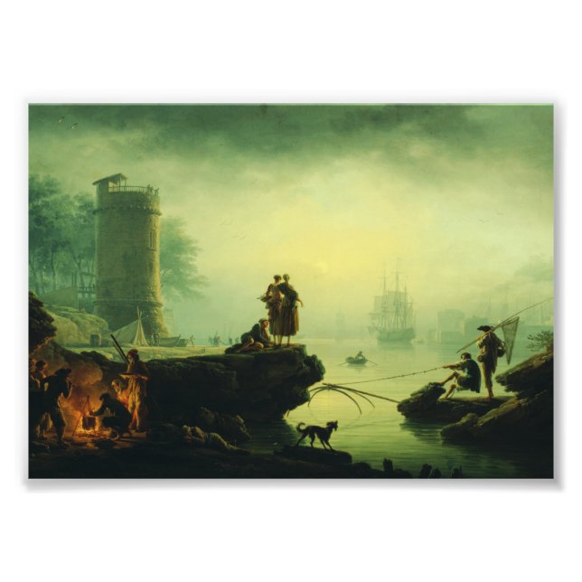 Impression Photo Morning Fog at sea by Joseph Vernet  (Devant)