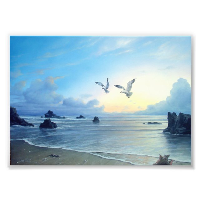 Impression Photo Morning Tides Beach Thème Imprimer (Devant)