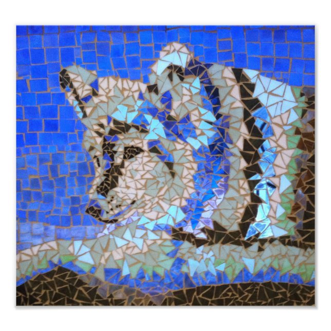 Impression Photo Mosaïque du loup (Devant)