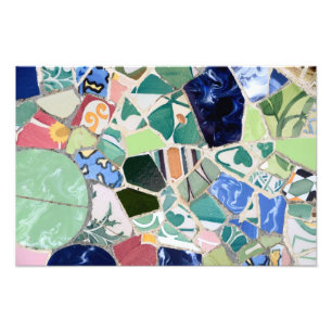 Impression Photo Mosaïques du parc Guell
