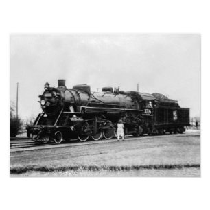 Impression Photo Moteur GTW Railroad #3735 vers 1940