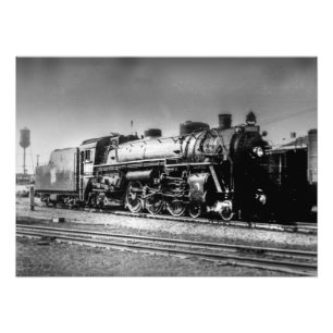 Impression Photo Moteur GTW Railroad #8633 Vintage