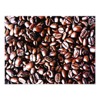 Impression Photo Motif de fèves de café - rôti foncé