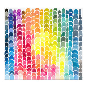 Impression Photo Motif de graphique couleur arc-en-ciel d'Utopia