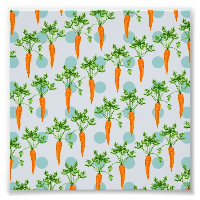 Impression Photo Motif de légumes carottes (Devant)