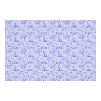 Motif d'une ligne d'animal marin et voilier