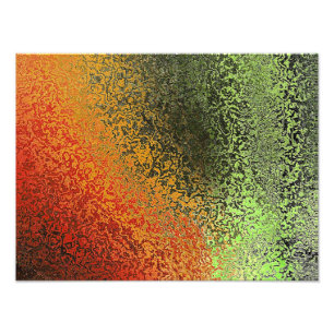 Impression Photo Motif Rouge Vert Et Or