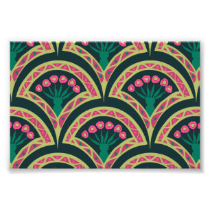 Impression Photo motif vert en forme de coque