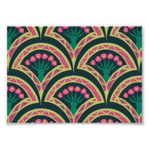 Impression Photo motif vert en forme de coque