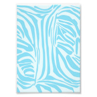 Motif Zèbre Bleu