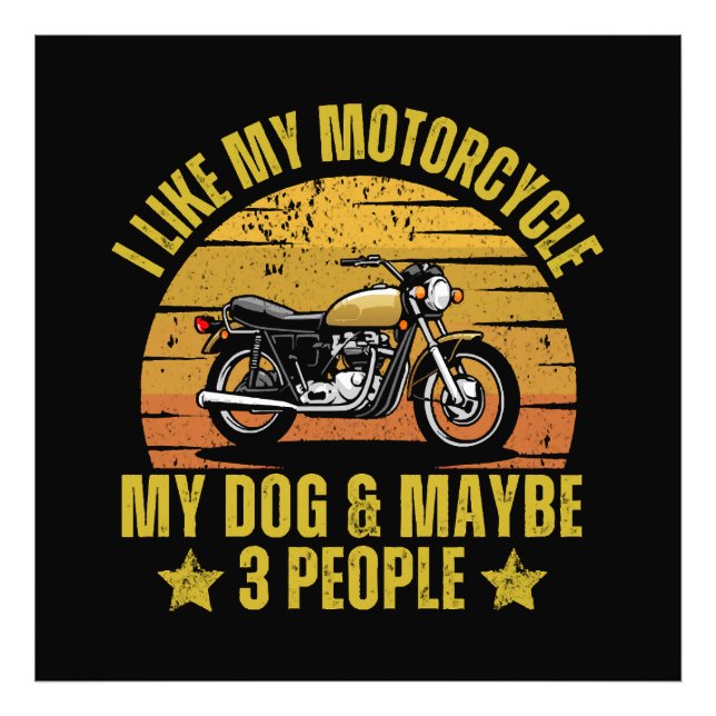 Impression Photo Moto Chien (Devant)
