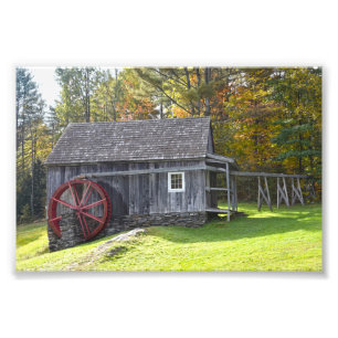 Impression Photo Moulin Vintage Vermont