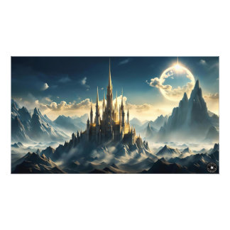 Impression Photo Mountain Castle Landscape Print