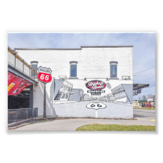 Impression Photo Mural with Route 66 Sign in Kansas