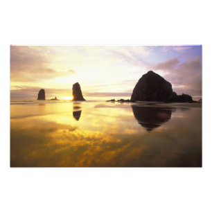 Impression Photo N.A., États-Unis, Oregon, Cannon Beach Sunset ave