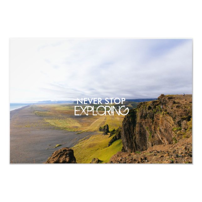 IMPRESSION PHOTO N'ARRÊTEZ JAMAIS D'EXPLORER (Devant)